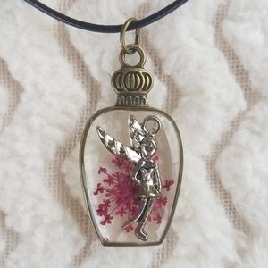Fairy in a Bottle Necklace, Handcrafted NWOT